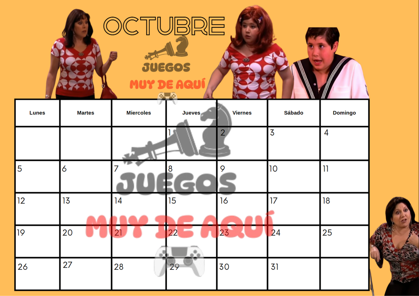 calendario de ANHQV en PDF