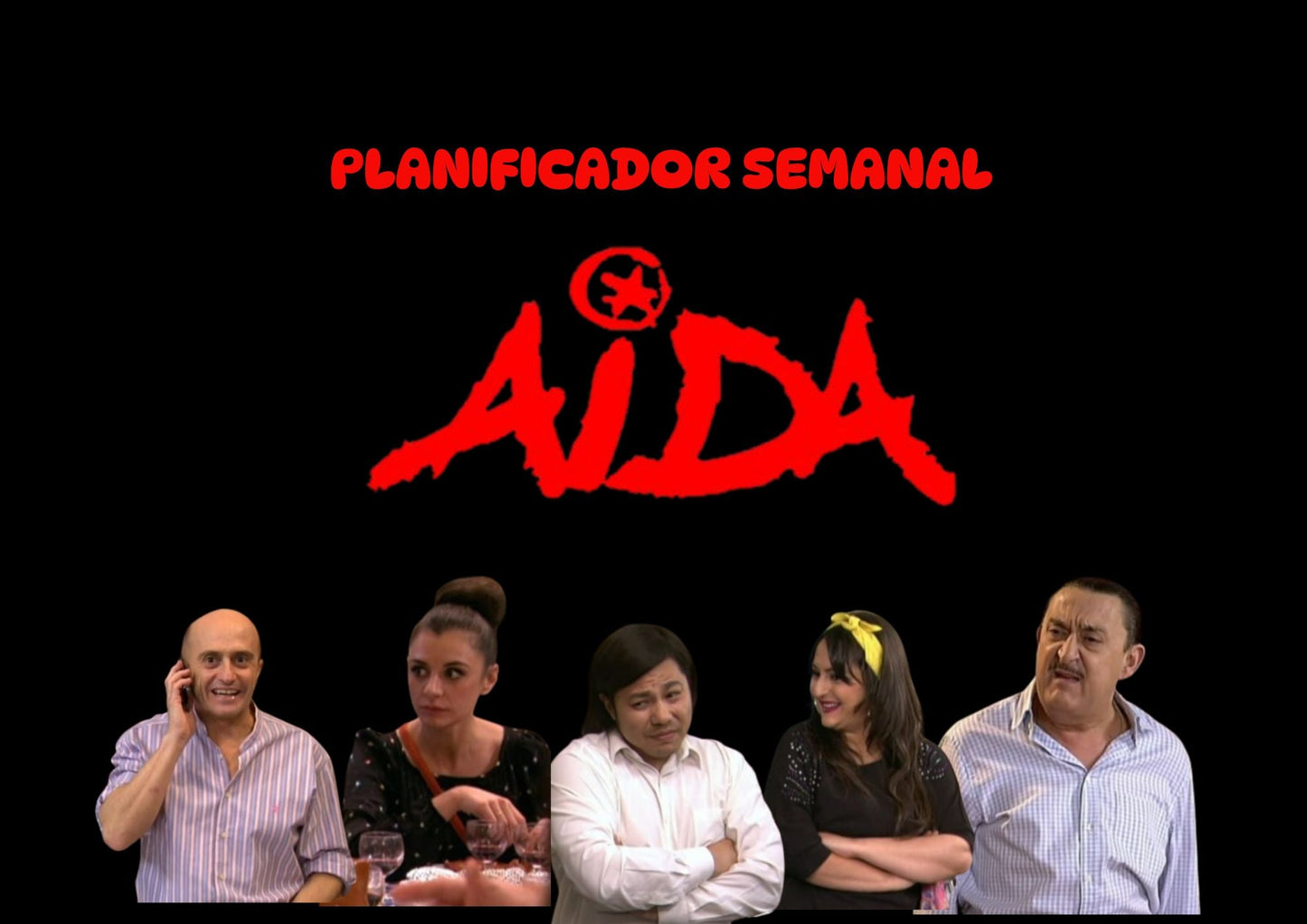 Planificador semanal de Aida en PDF
