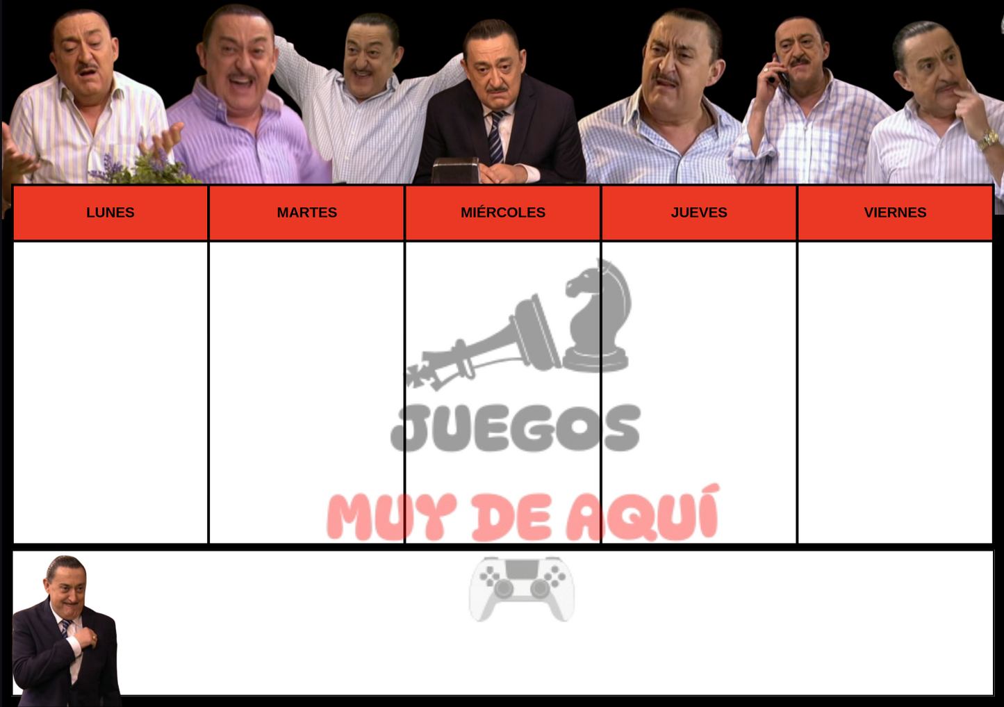 Planificador semanal de Aida en PDF