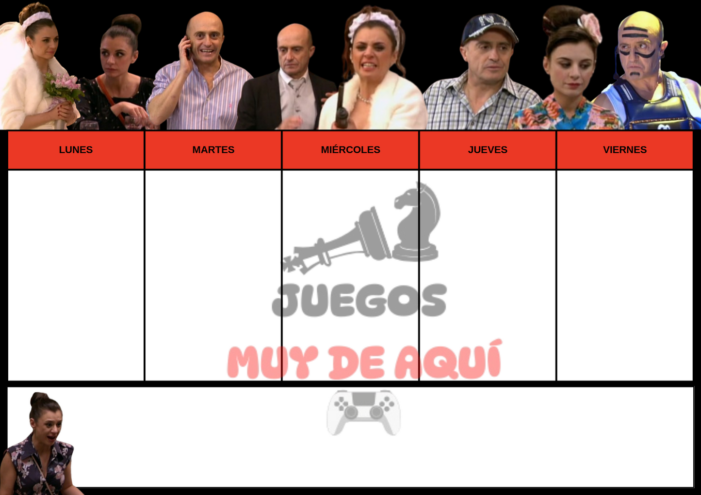 Planificador semanal de Aida en PDF